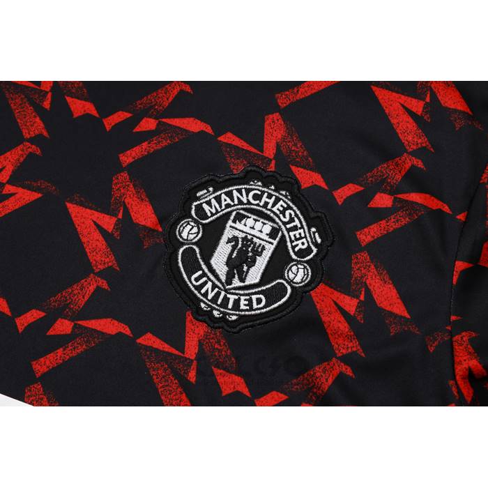 Tuta da Track Manchester United Manica Corta 2024-2025 Rosso - Pantaloncini